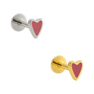 Labret Cuore di Titanio