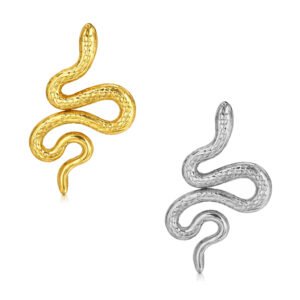 Labret Serpente in titanio