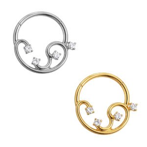 Anello di Titanio con Zirconi