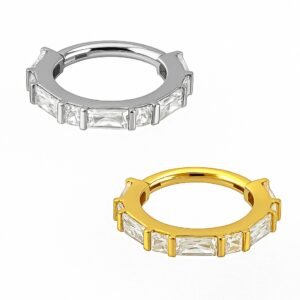 Anello di Titanio con Zirconi