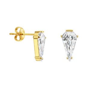 Orecchini in Titanio con Zirconia Rombo