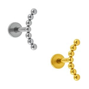 Labret di Titanio con Beads