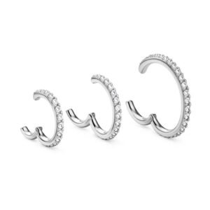 Anello in Acciaio con Zirconi