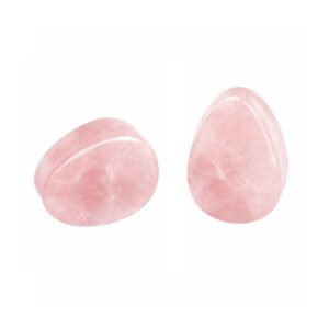 Dilatatore in Pietra di Quarzo Rosa a Goccia