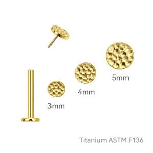 Disco Martellato Labret di Titanio ASTM F136