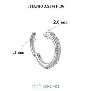Clicker BIG 2 mm di Titanio con Zirconia ASTM F136