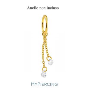 Pendand Round and Drop Titanio ASTM F136