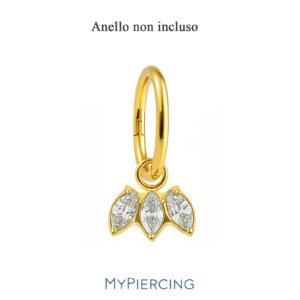 Pendante Gem di Titanio ASTM F136