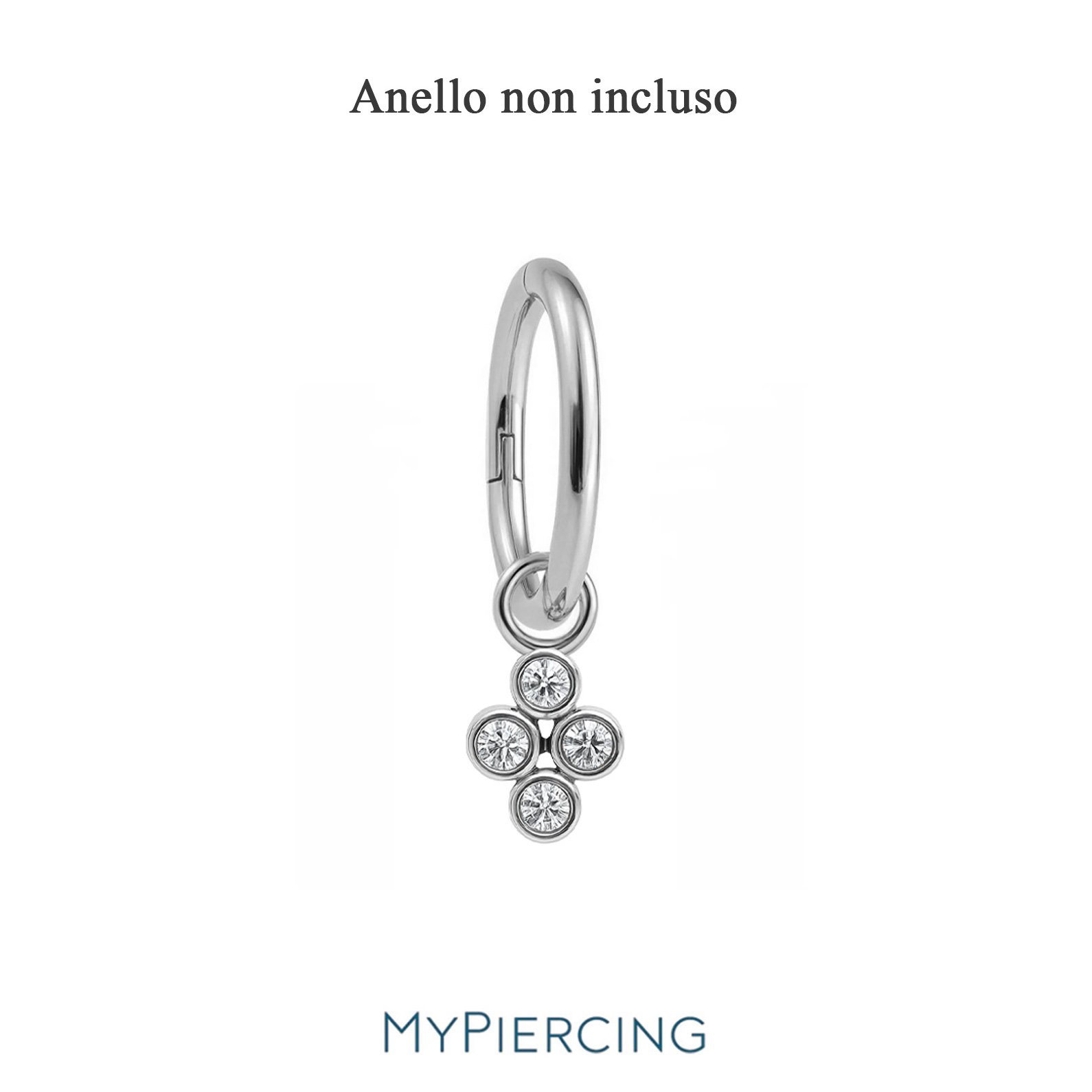 Pendante di Titanio ASTM F136 Triangle design 5 - immagine 2