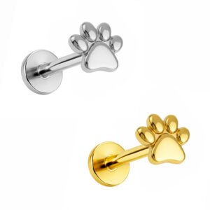 Labret Zampa Liscia di Titanio ASTM F136