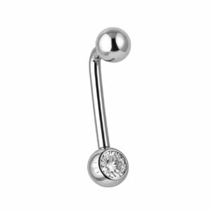 Piercing Genitale a L in Titanio ASTM F136 con Boll