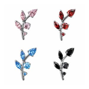 Labret in Titanio con Zirconi