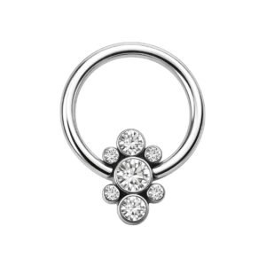 Captive in Titanio con Zirconi