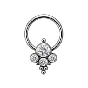 Captive in Titanio con Zirconi