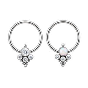 Captive in Titanio con Zirconi