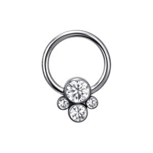 Captive in Titanio con Zirconi