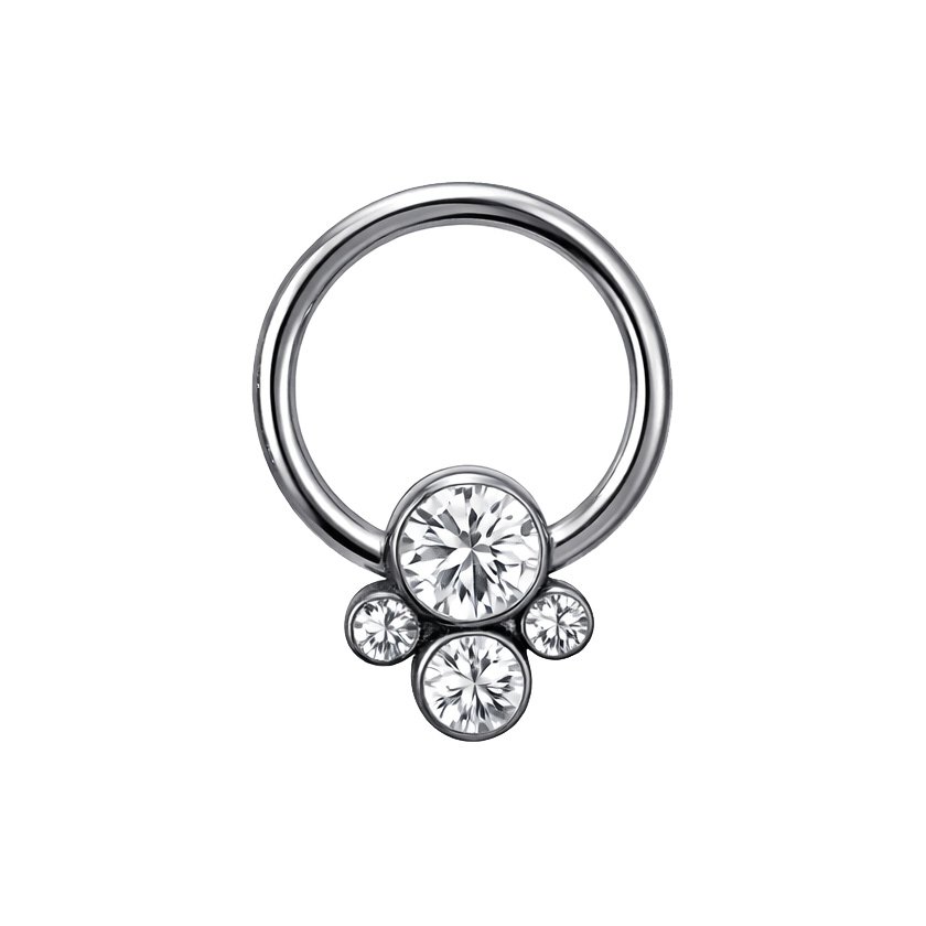 Captive in Titanio con Zirconi