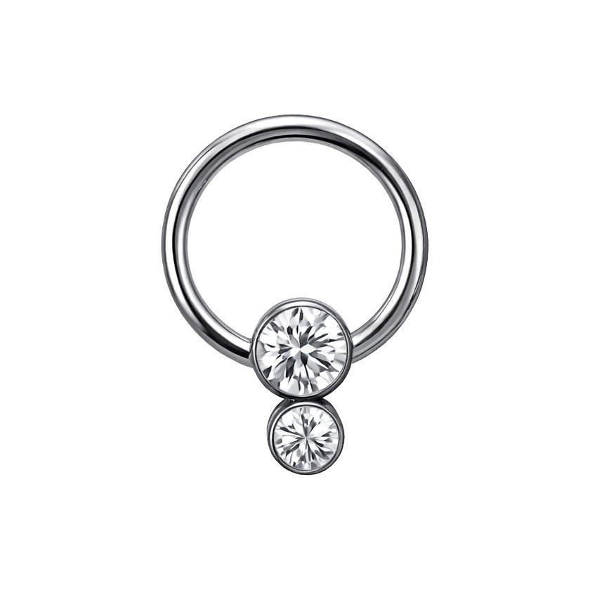 Captive in Titanio con Zirconi