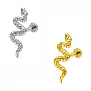 Labret Serpente in Titanio ASTM F136
