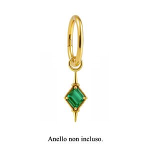 Oro 18k Pendente con Smeraldo Brasiliano