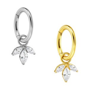 Clicker Ovale in Titanio ASTM F136 con Pendente