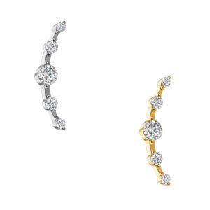 Labret di Titanio Push Pin con Zirconia