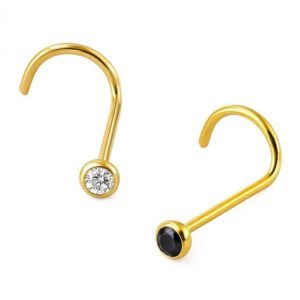 Nostril in Oro 18k con Zircone