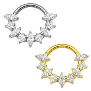 Anello in Titanio con Zirconi