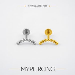 Labret di Titanio con Beads