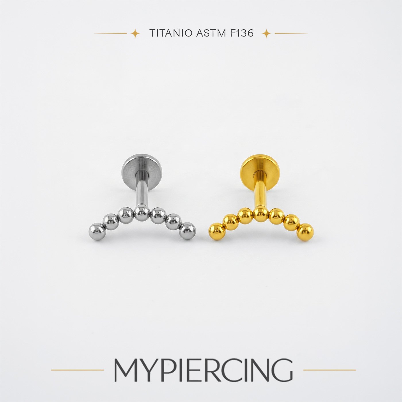 Labret di Titanio con Beads - immagine 2