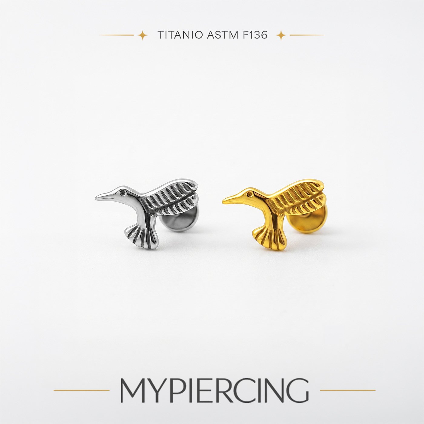 Labret Colibrì di Titanio Push Pin - immagine 2