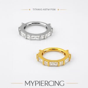 Anello di Titanio con Zirconi