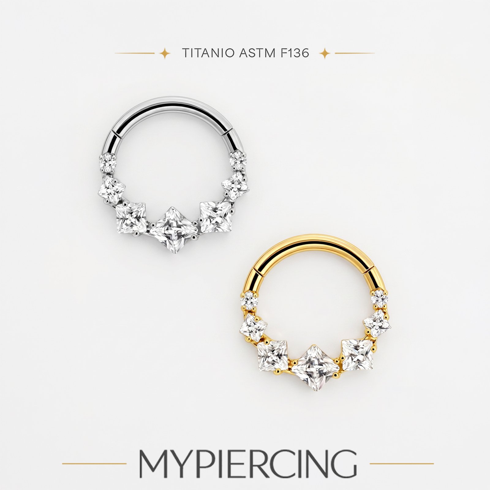 Anello in Titanio con Zirconi - immagine 4