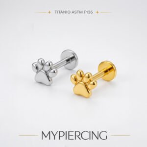 Labret Zampa Liscia di Titanio ASTM F136