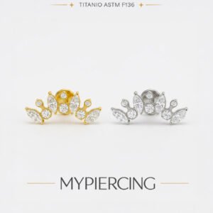 Labret di Titanio Cluster di Zirconi