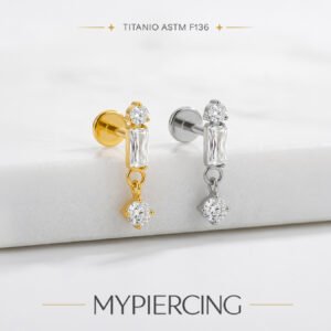 Labret di Titanio con Zirconi