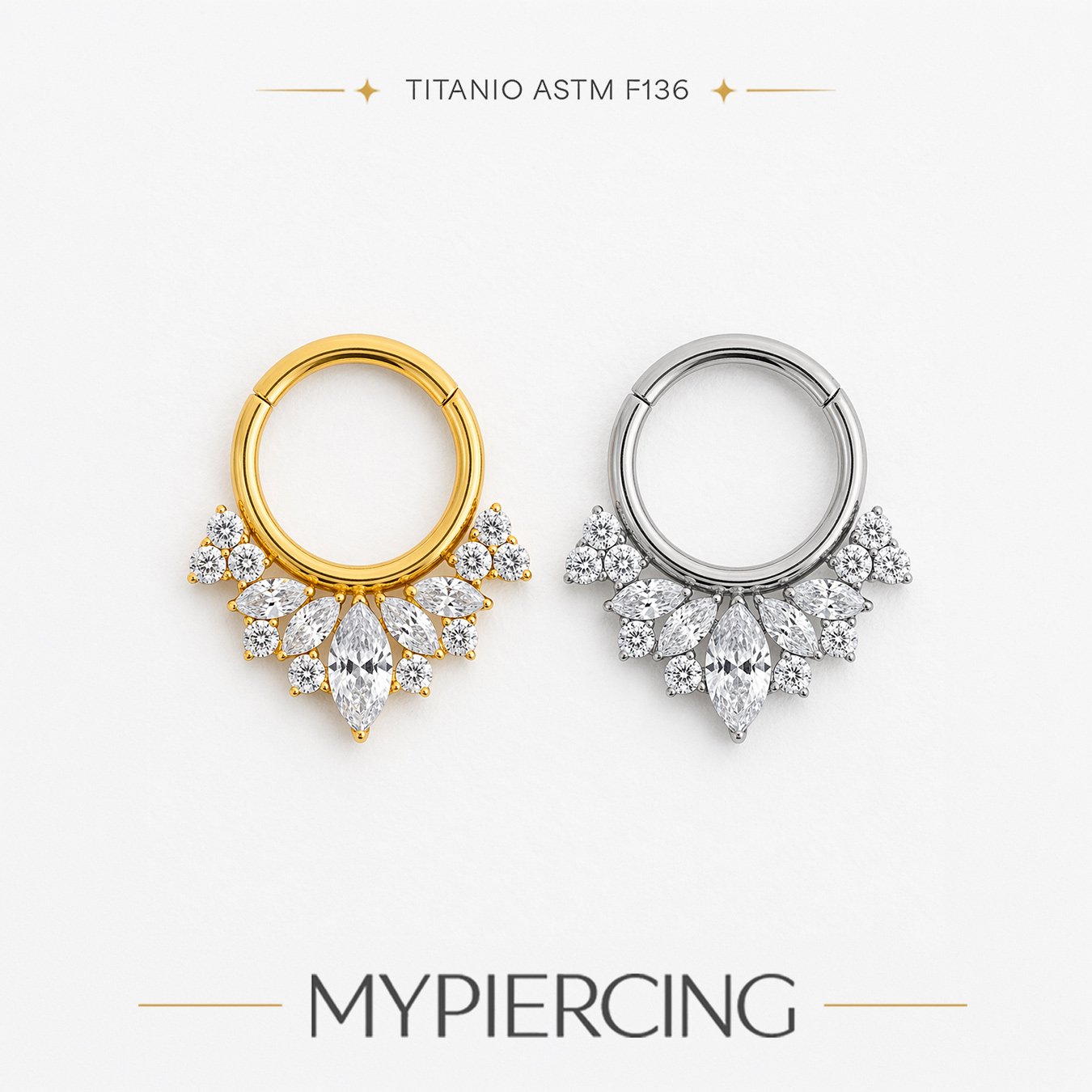 Anello di Titanio con Zirconi - immagine 3