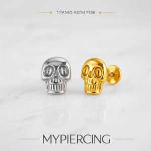 Labret Teschio In Titanio ASTM F136