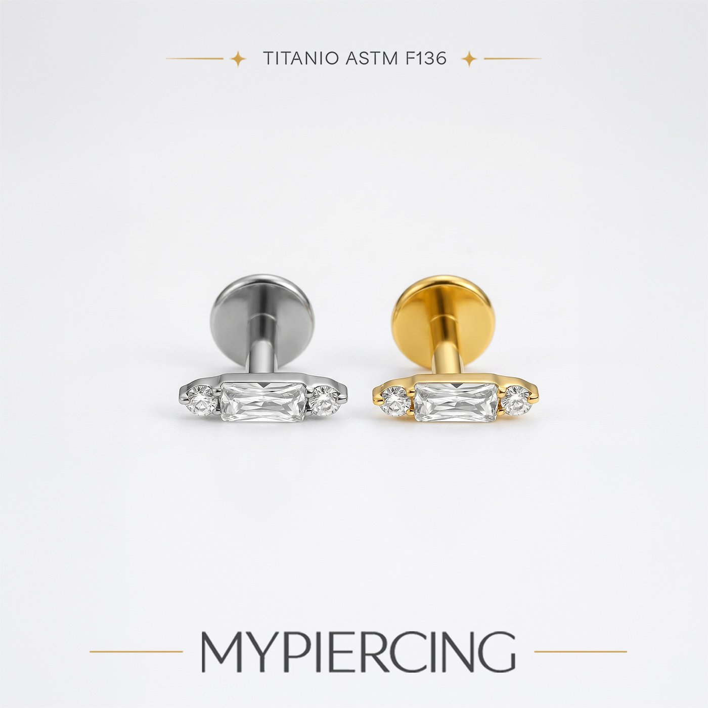 Labret di Titanio con Zirconi - immagine 3
