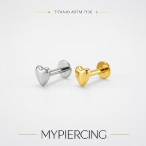 Labret Cuore di Titanio