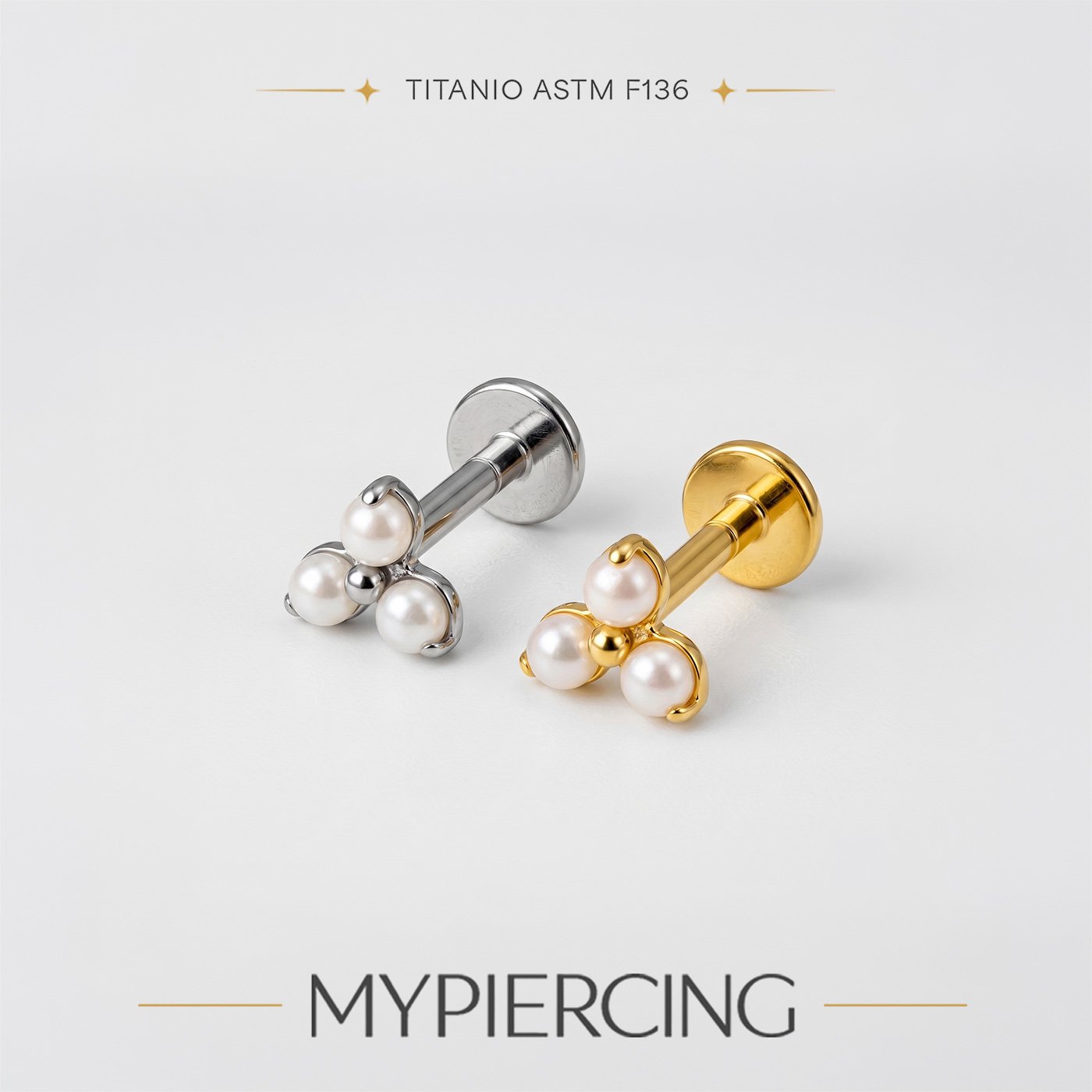 Labret 3 Perle di Titanio ASTM F136 - immagine 3