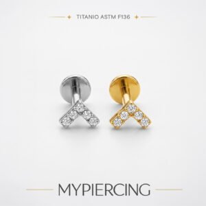 Labret V Con Zirconi In Titanio ASTM F136