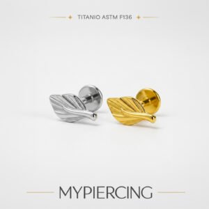 Labret Foglia di Titanio ASTM F136