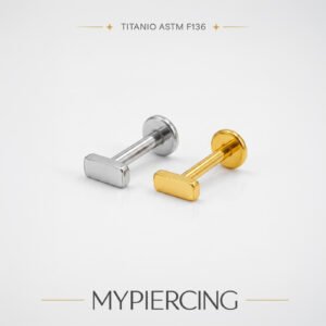 Labret Barra Liscia di Titanio ASTM F136