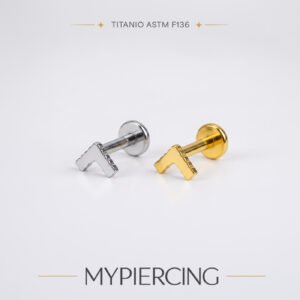 Labret Fashion V Liscio 5mm Di Titanio ASTM F136