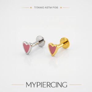 Labret Cuore di Titanio
