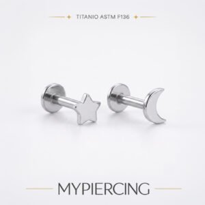 Stella e Luna Lisce di Titanio ASTM F136