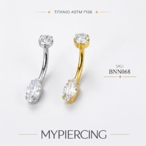 Banana di Titanio con Navette di Zirconia