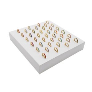 Espositore bianco per clicker e orecchini – 44 posti