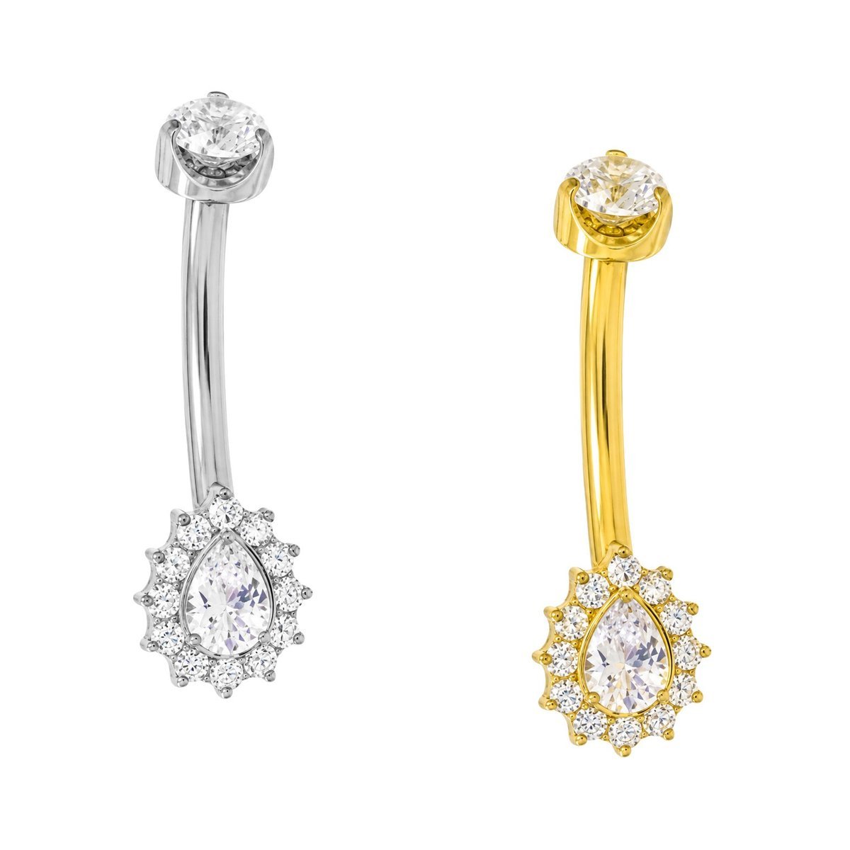 UMBIGO GOTA CRAVEJADA CZ TIT (CX7)